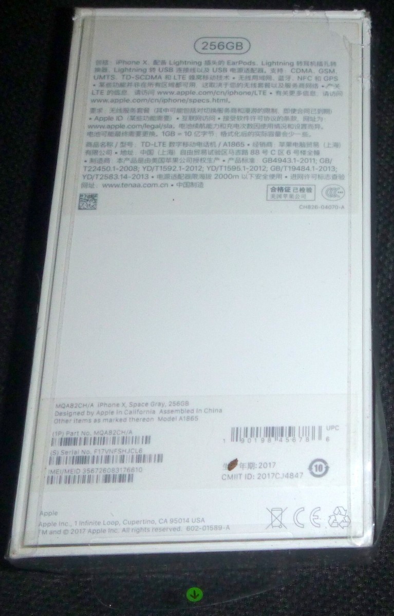 Apple iPhone X 256gb Space Gray BRAND NEW | eBay