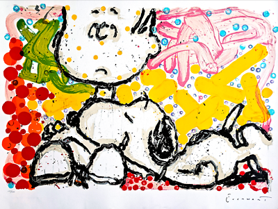 Tom Everhart Super Sneaky Snoopy Numbered Signed Hand Pulled