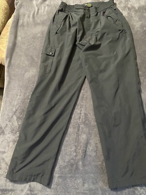 Glen Echo Mens Black Golf Windbreaker Weather Rain Pants Size Xl