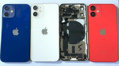 Apple iPhone 12 MINI Back Glass Housing Mid Frame Battery Door OEM