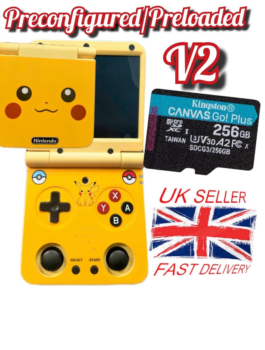 Miyoo Flip V2 256GB Game Card + Custom Sticker {Yellow, Grey