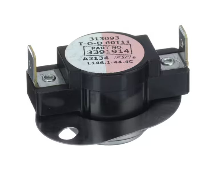 Fits Whirlpool 313093 T-O-D 60T11, 3391914 Thermostat, Cycling
