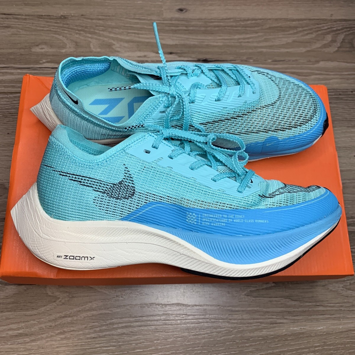Nike ZoomX Vaporfly Next% 2 Mens Running Shoes Aurora Green CU4111