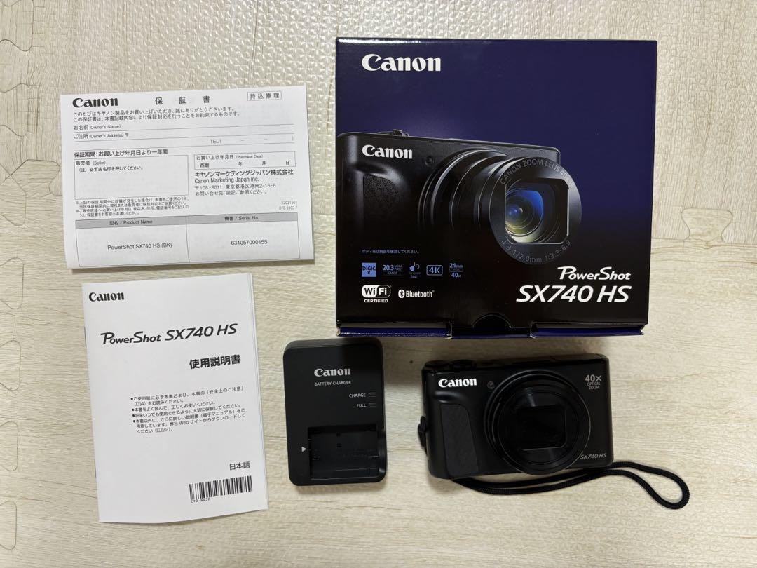 Canon PowerShot SX740 HS Compact Digital Camera Color Black Box