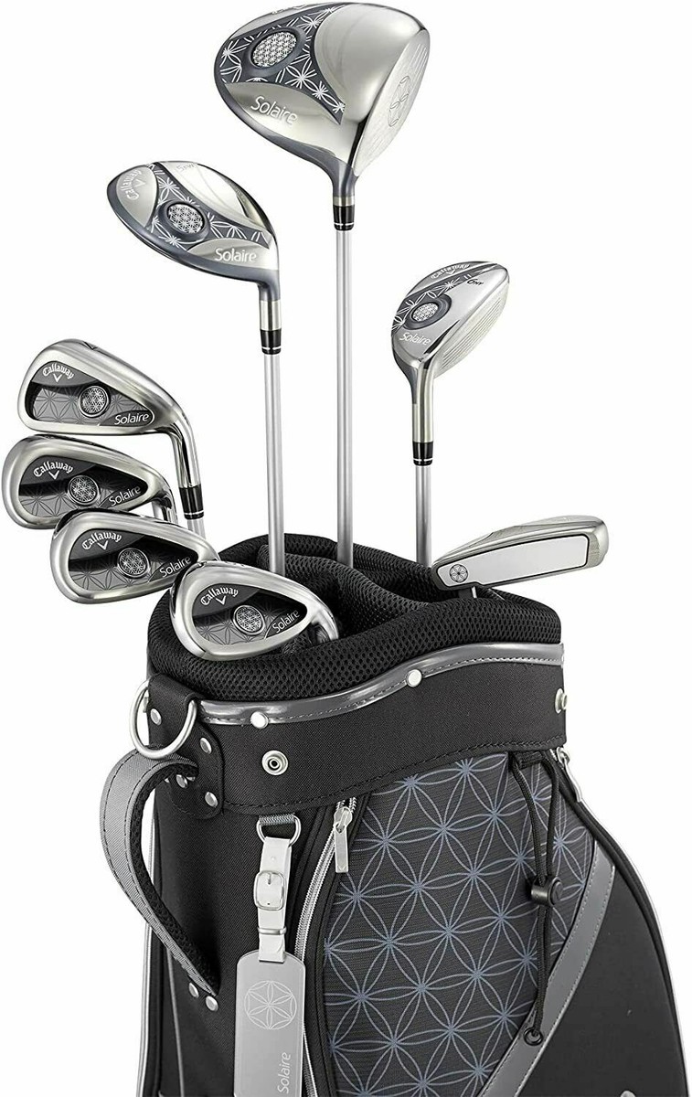 CALLAWAY SOLAIRE ladies' black Club Set with Caddy Bag 8pc 2018