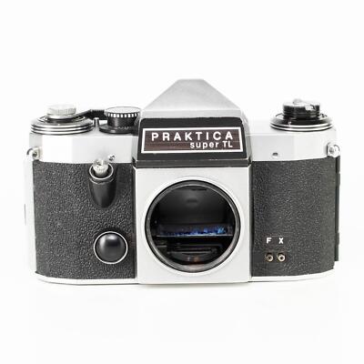 Praktica super TL Camera | 50mm f2.8 lens | M42 | White | G.D.R
