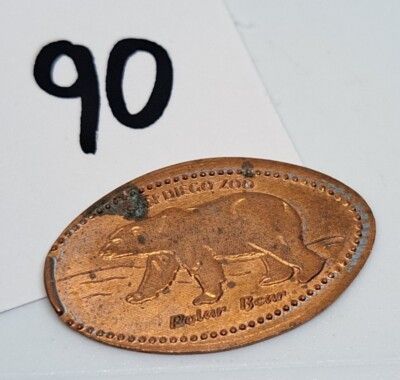 San Diego Zoo Polar Bear Elongated Penny Pressed Souvenir Coin #90