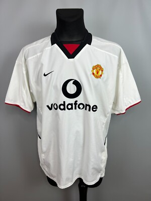MANCHESTER UNITED 2002 2003 AWAY SHIRT FOOTBALL SOCCER JERSEY MENS