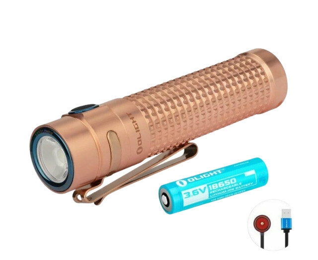 Olight S2R Baton II Cu Limited Eddition Flashlight - Copper for