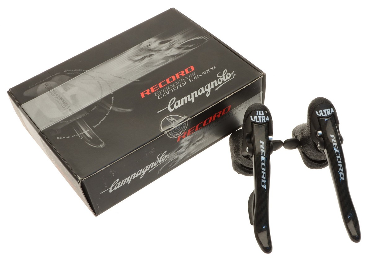 Campagnolo Record 10 Speed Carbon Ergopower Brake Shifters 2004