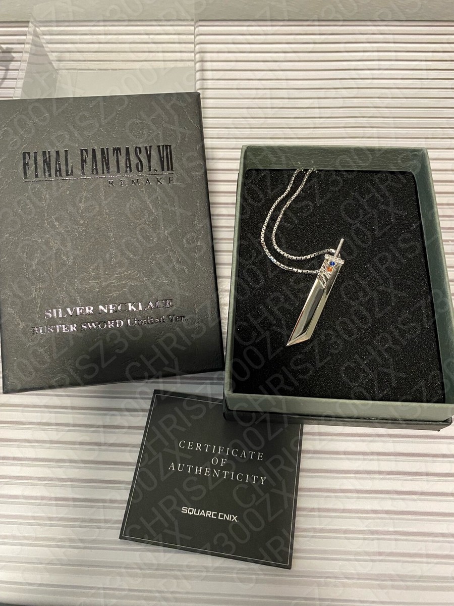 Final Fantasy VII Remake Buster Sword Limited Ver Silver Necklace