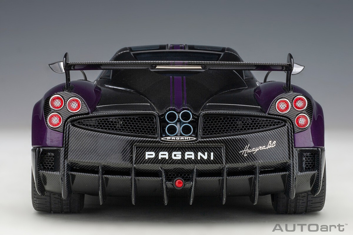 PAGANI HUAYRA BC DESIGNO VIOLA PSO & CARBON 1:18 by AUTOART 78278