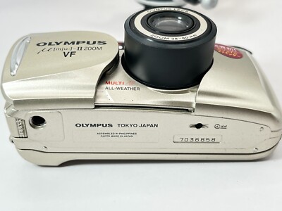 MINT] Olympus μ Mju II ZOOM VF Silver 35mm Film Camera From JAPAN