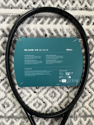 NEW Wilson Blade 98 v9 Noir (All-Black Edition) - 16x19 - 4 3/8 | eBay