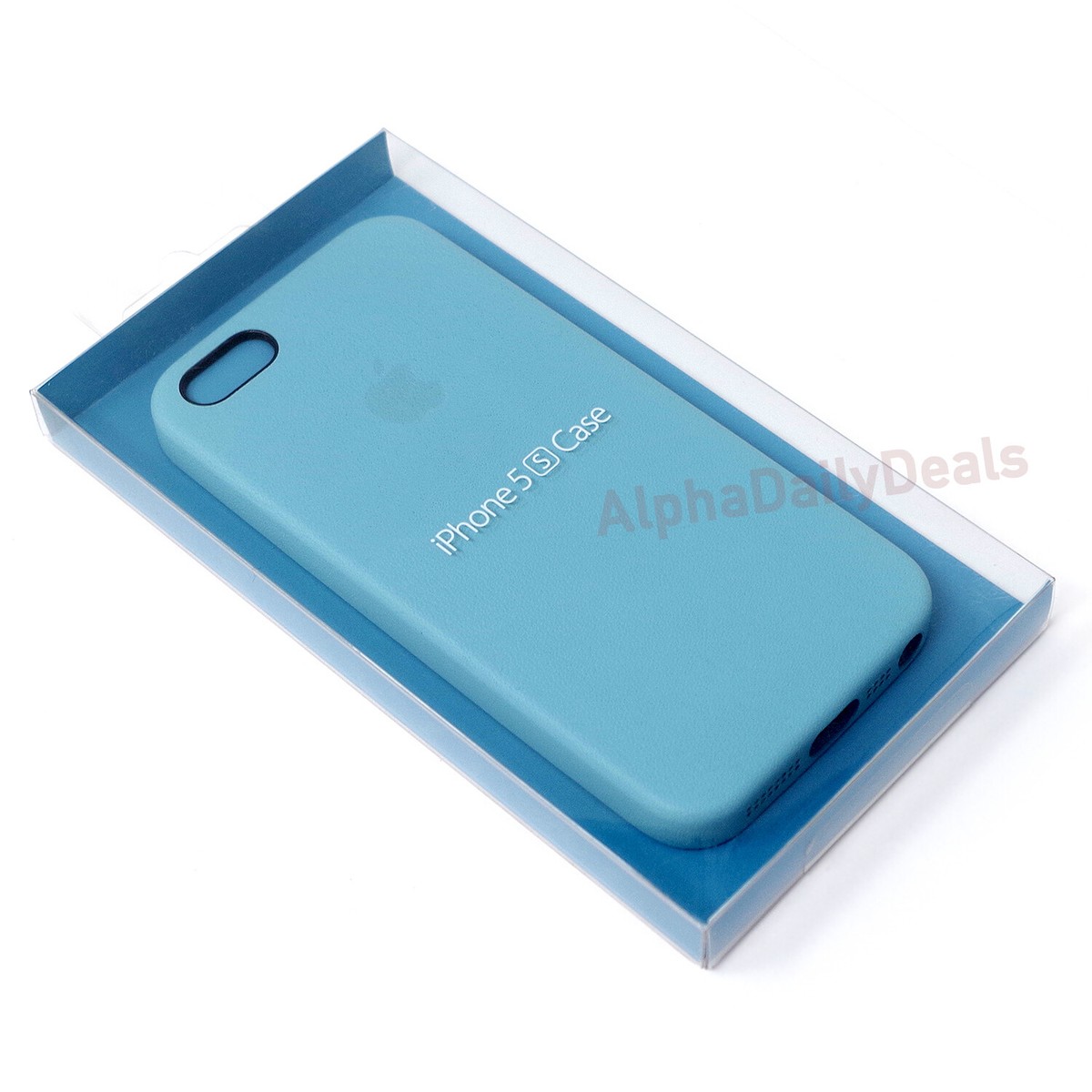 Genuine OEM Apple Blue Leather Case for iPhone 5 5S SE | eBay