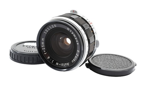 Olympus E.Zuiko Auto-W 25mm f/4 Focus Wide Angle Lens Pen F FT