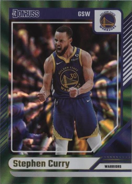 2024-25 Panini Donruss - Stephen Curry #64 Holo Green Laser for