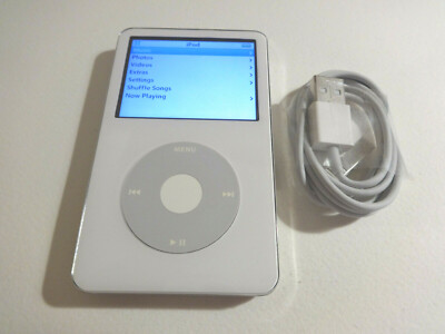 APPLE iPOD CLASSIC 5TH GEN. WHITE 30GBNEW BATTERY | eBay