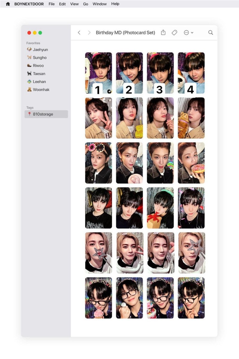 BOYNEXTDOOR BIRTHDAY MD PHOTOCARD SET OFFICIAL | eBay
