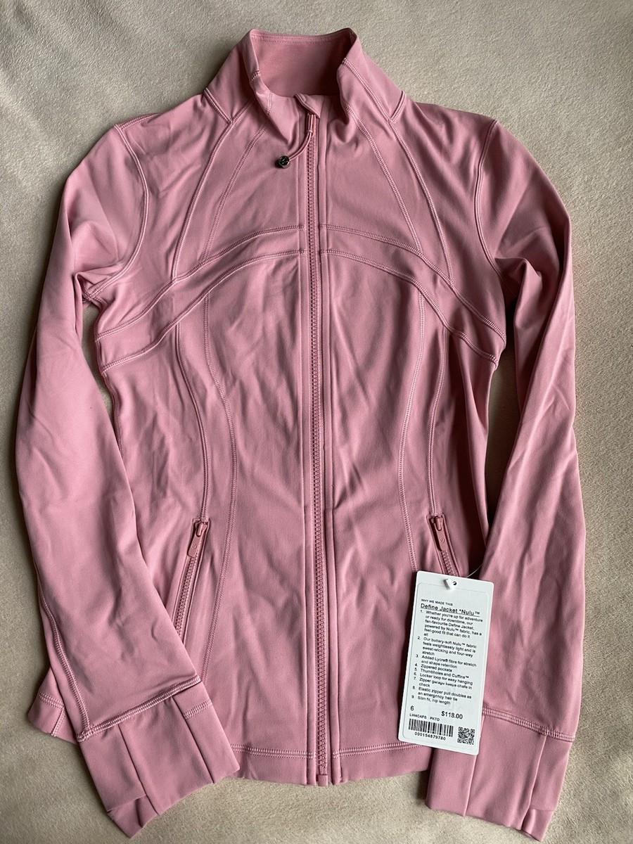 LULULEMON DEFINE JACKET NULU PINK TIDE Size 6 | eBay