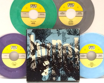 VA- Hype 4 x 7” EP Box 1996 US ORIG Sub Pop Nirvana Soundgarden