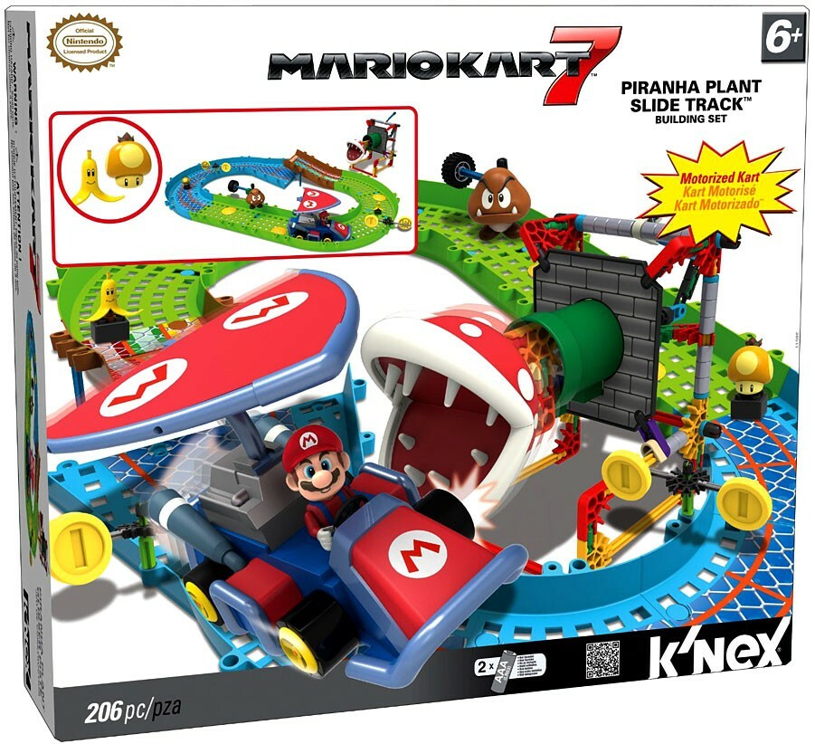 Super Mario Mario Kart 7 K'NEX Piranha Plant Slide Track Set