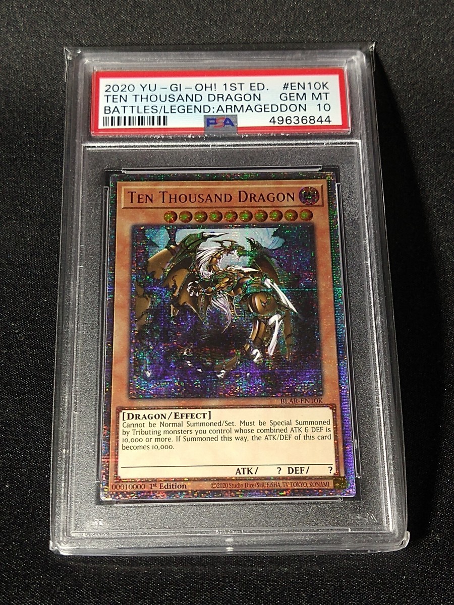 Yugioh Ten Thousand Dragon BLAR-EN10K 1st Starlight PSA10 GEM