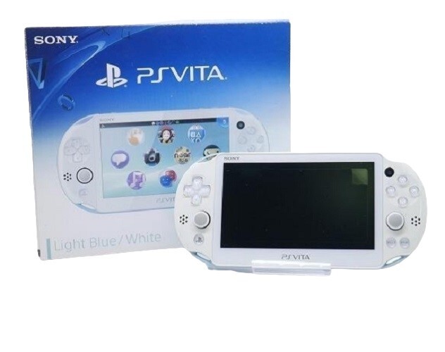 Sony PS Vita PCH-2000 White Box Console and Charger and Cable from