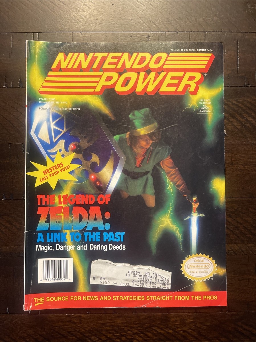 Nintendo Power Issue Vol 34 Legend Of Zelda Link To The Past w