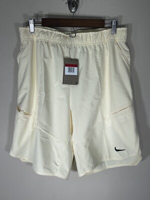 Nike Court Advantage 9” Tennis Shorts Mens YELLOW L-TALL DR6546