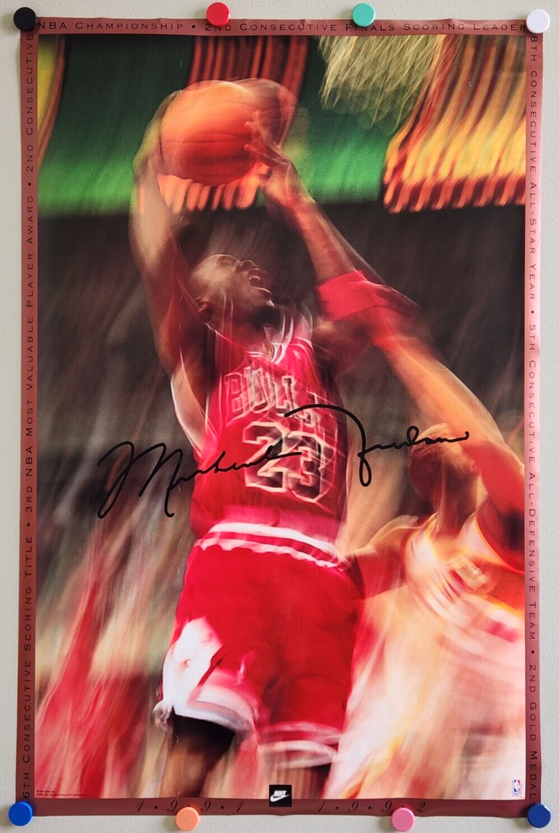 1992 Nike Michael Jordan Chicago Bulls Accomplishments #5320