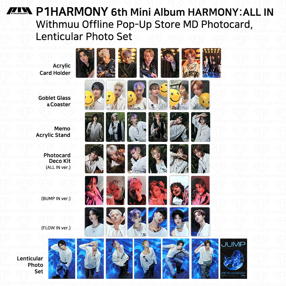 P1Harmony 6th Mini Album ALL IN Offline Pop Up Withmuu MD Set