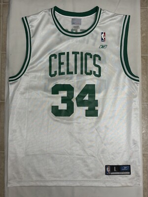 Paul Pierce jersey Boston CELTICS #34 White Reebok L NBA 100
