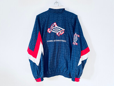 England Adult L National Team Football Training Jacket 1990 - 1992