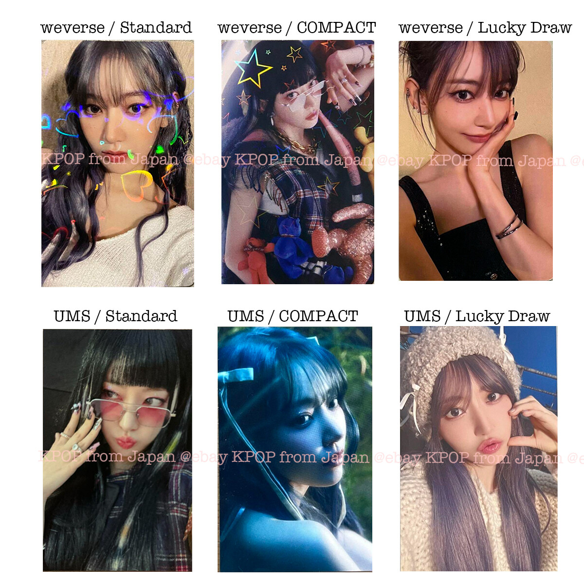 SAKURA LE SSERAFIM EASY JAPAN Weverse UMS Lucky Draw POB Photocard