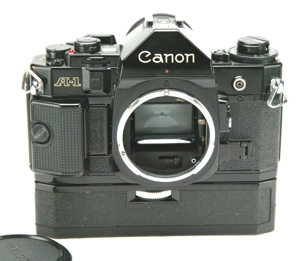 Vintage Canon A-1 SLR 35mm Film Camera Body With Power Winder A