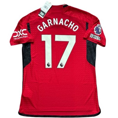 2023/24 Manchester United Authentic Home Jersey #17 Garnacho Large