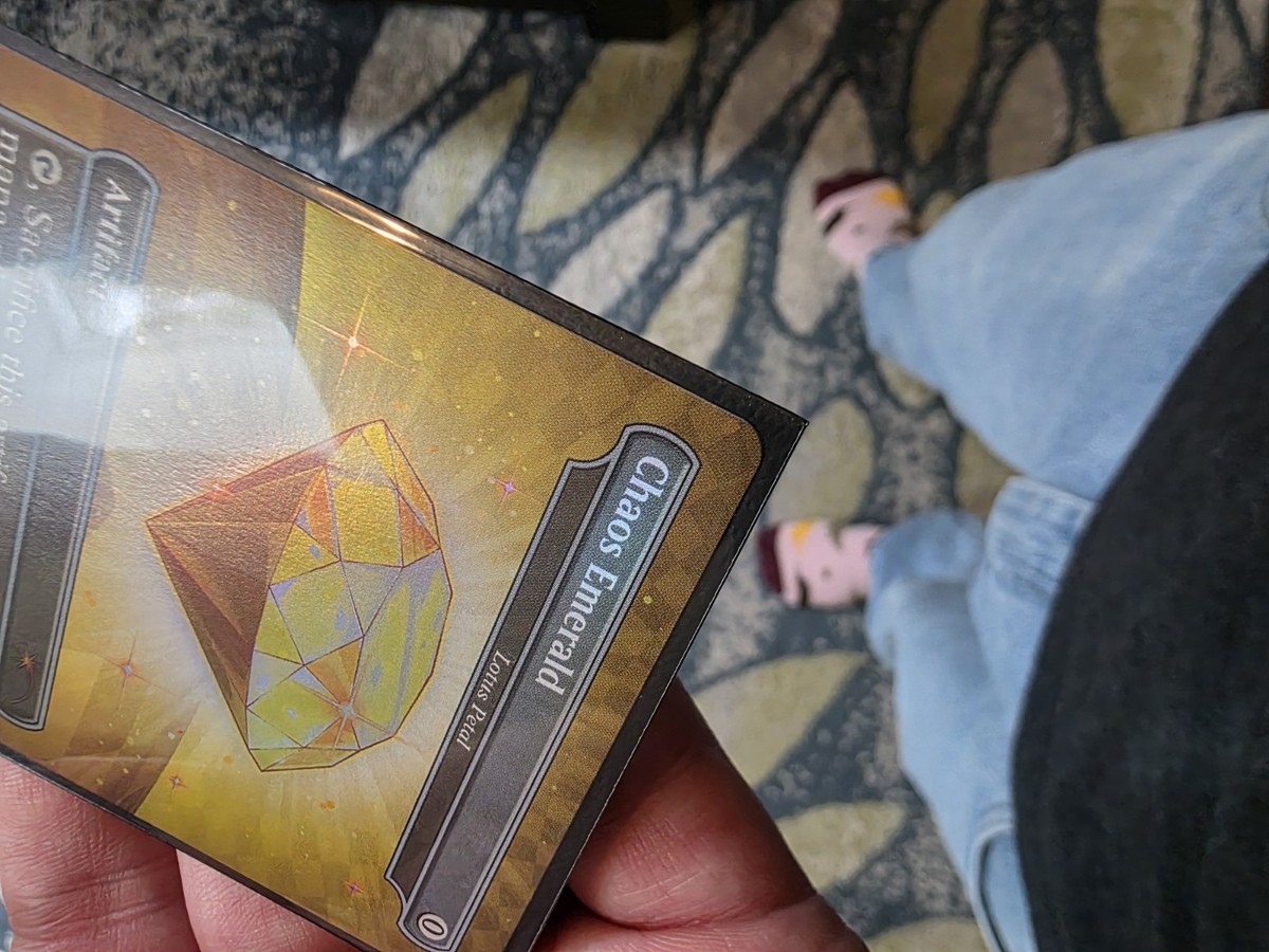 Chaos Emerald (7035) Yellow Foil - Lotus Petal - Sonic Secret Lair