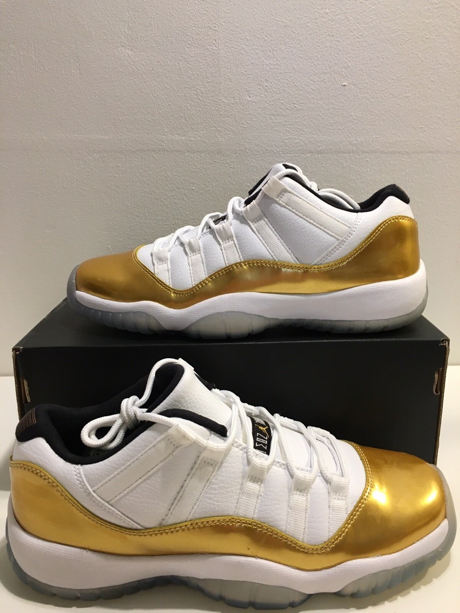 Air Jordan 11 XI Retro Low BG White Metallic Gold B-grade GS size