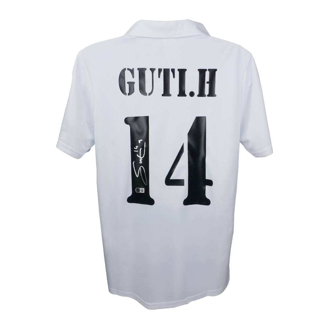 Guti Hernandez Signed Real Madrid FC Home Soccer Jersey #14 with