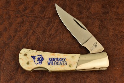 FROST CUTLERY 1980's JAPAN SMOOTH BONE LOCKBACK KNIFE KENTUCKY