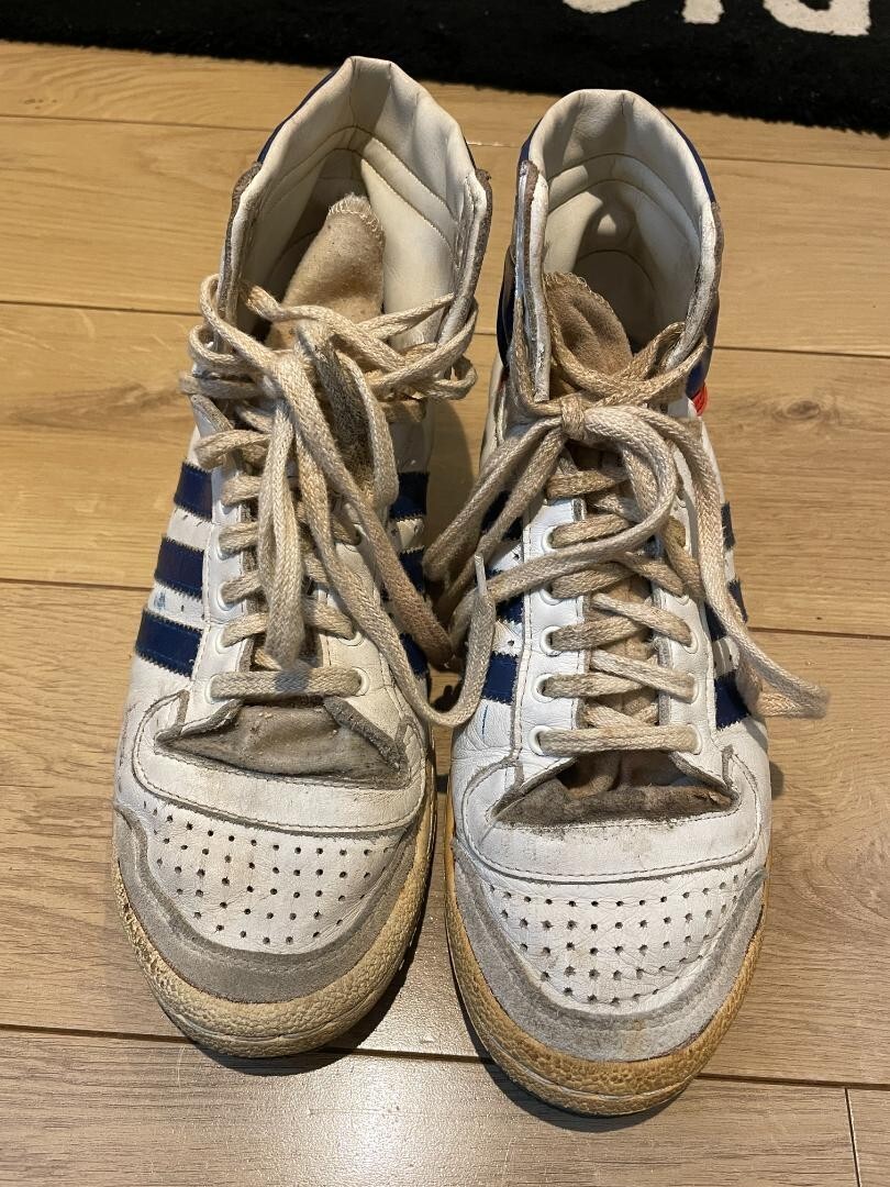 adidas 80s Vintage Sneakers TOP TEN Made in France Size 26.5cm