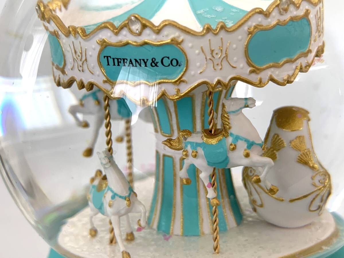 Tiffany & Co. Snow Globe Carousel Music Box V.I.P. Limited Large