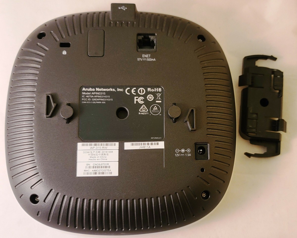 Aruba AP-315 APIN0315 IAP-315-RW 802.11ac JW811A Dual Band 310