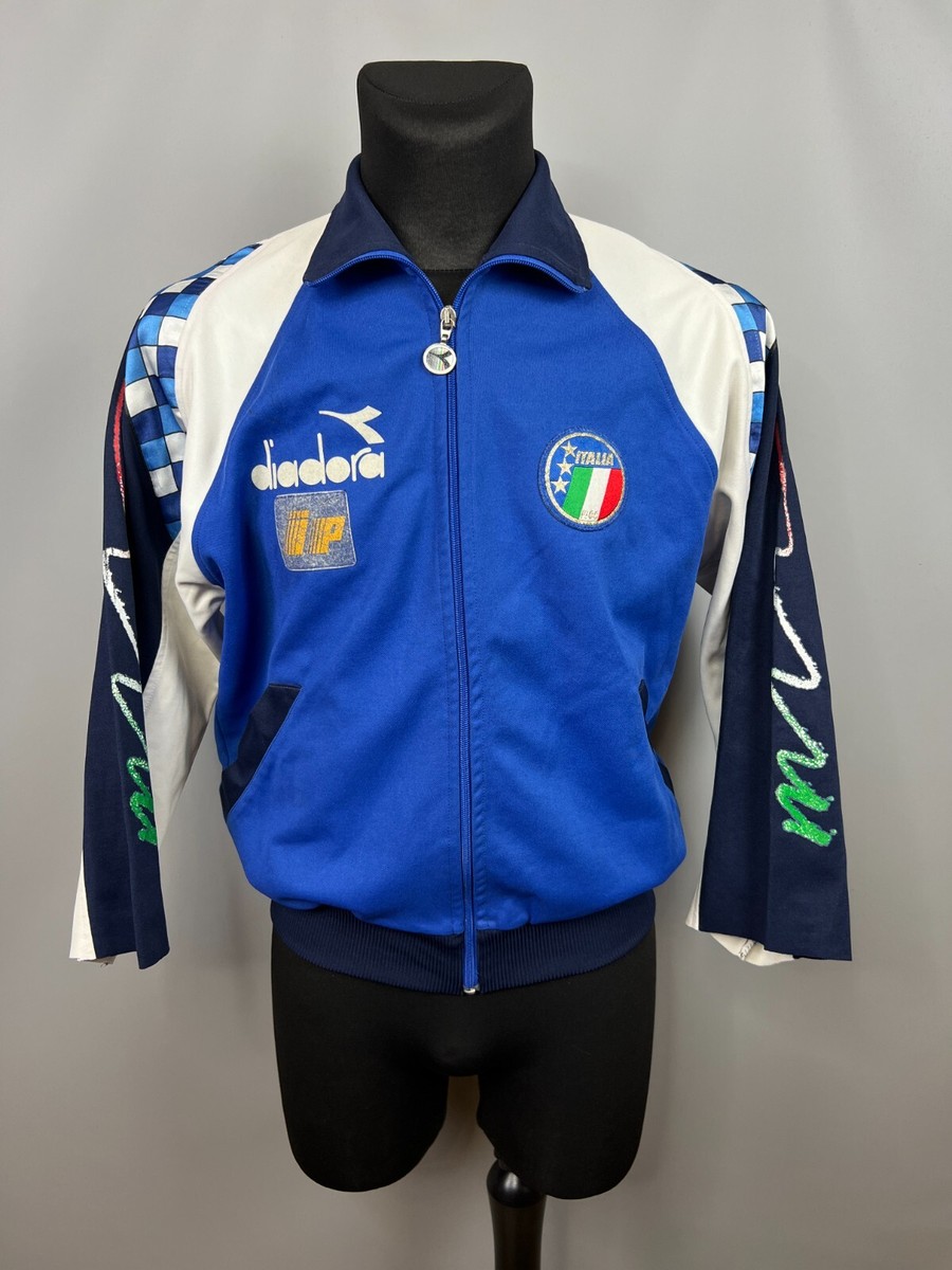 ITALY 1990 1992 TRAINING JACKET FOOTBALL SOCCER DIADORA MENS SIZE