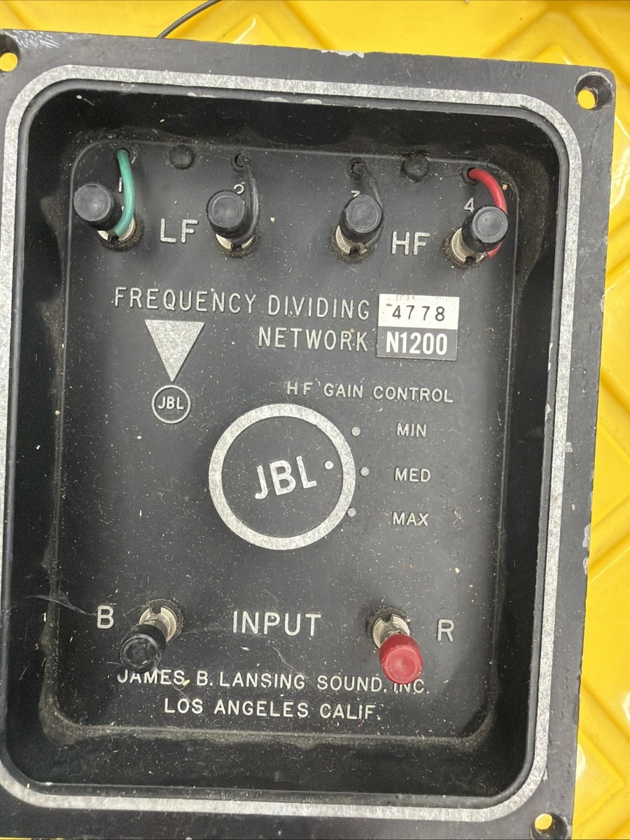 JBL N1200 Crossover Frequency Dividing Network Pair Vintage | eBay