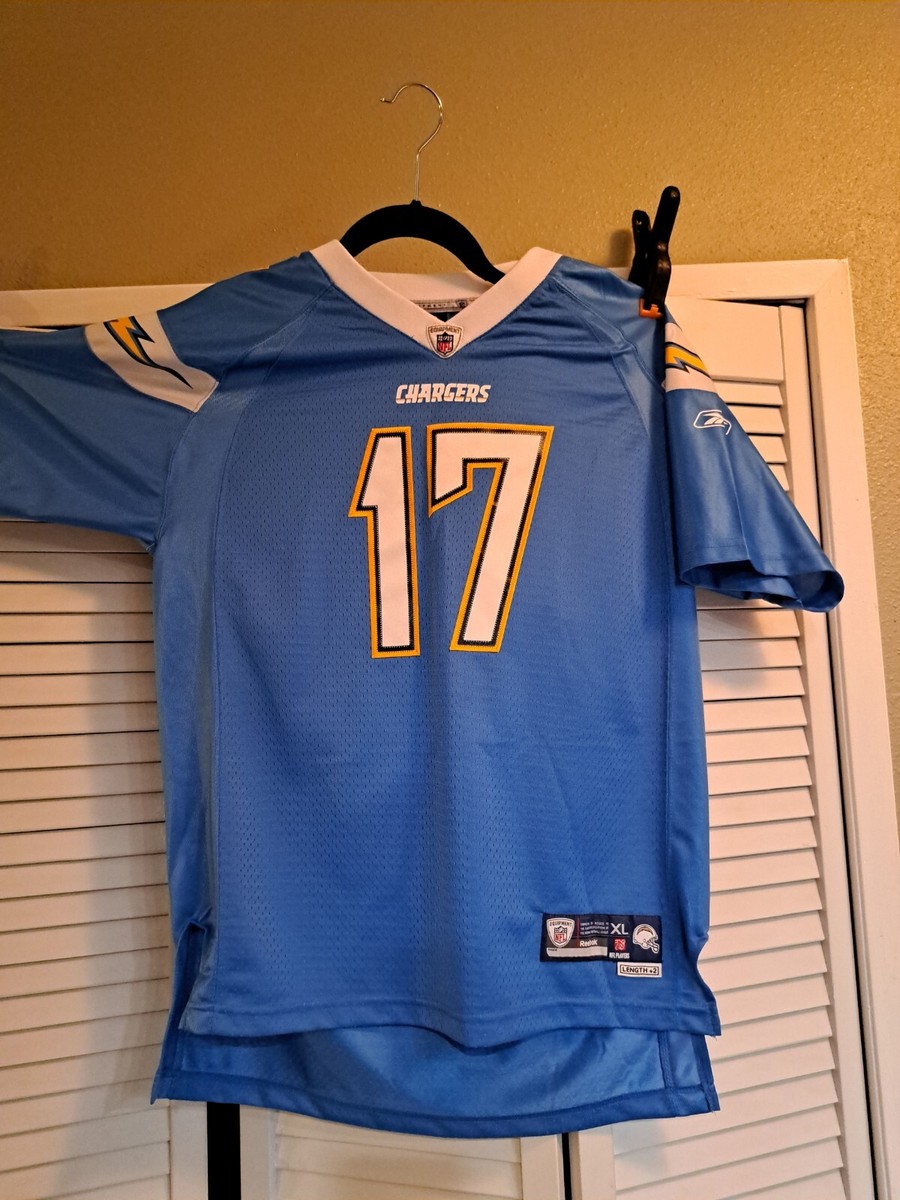 Reebok Onfield NFL #17 Rivers XL LENGTH +2 Jersey Rare NFL