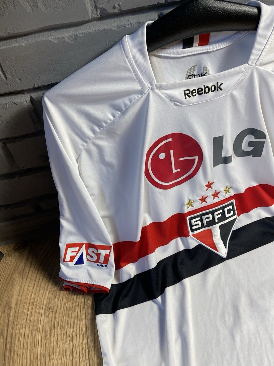 Rare Vintage Sao Paulo 2009/10 Reebok Home Football Shirt Large 3l