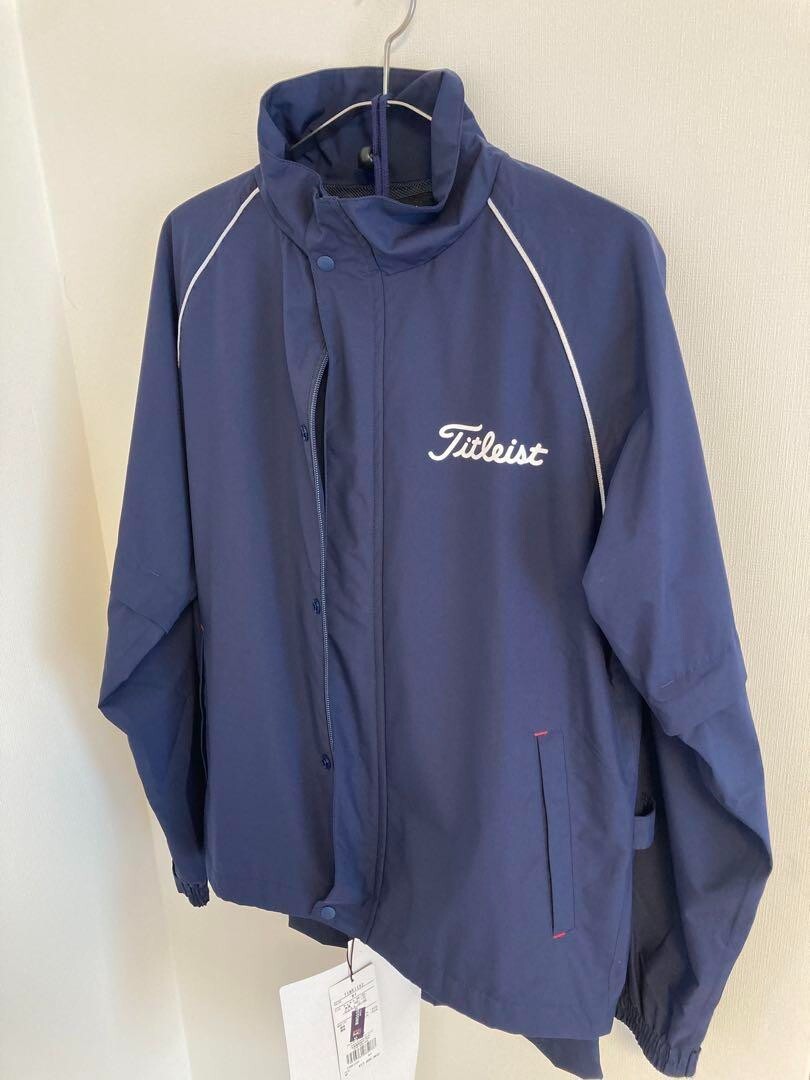 Titleist Golf Rain Jacket Pants Set Waterproof Navy size M Mens