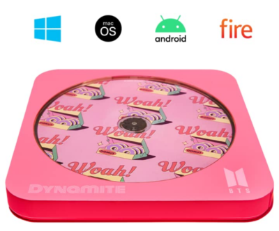 BTS DYNAMITE Multi OS CD Dvd PLAYER Writer Hitachi LG *US-duty